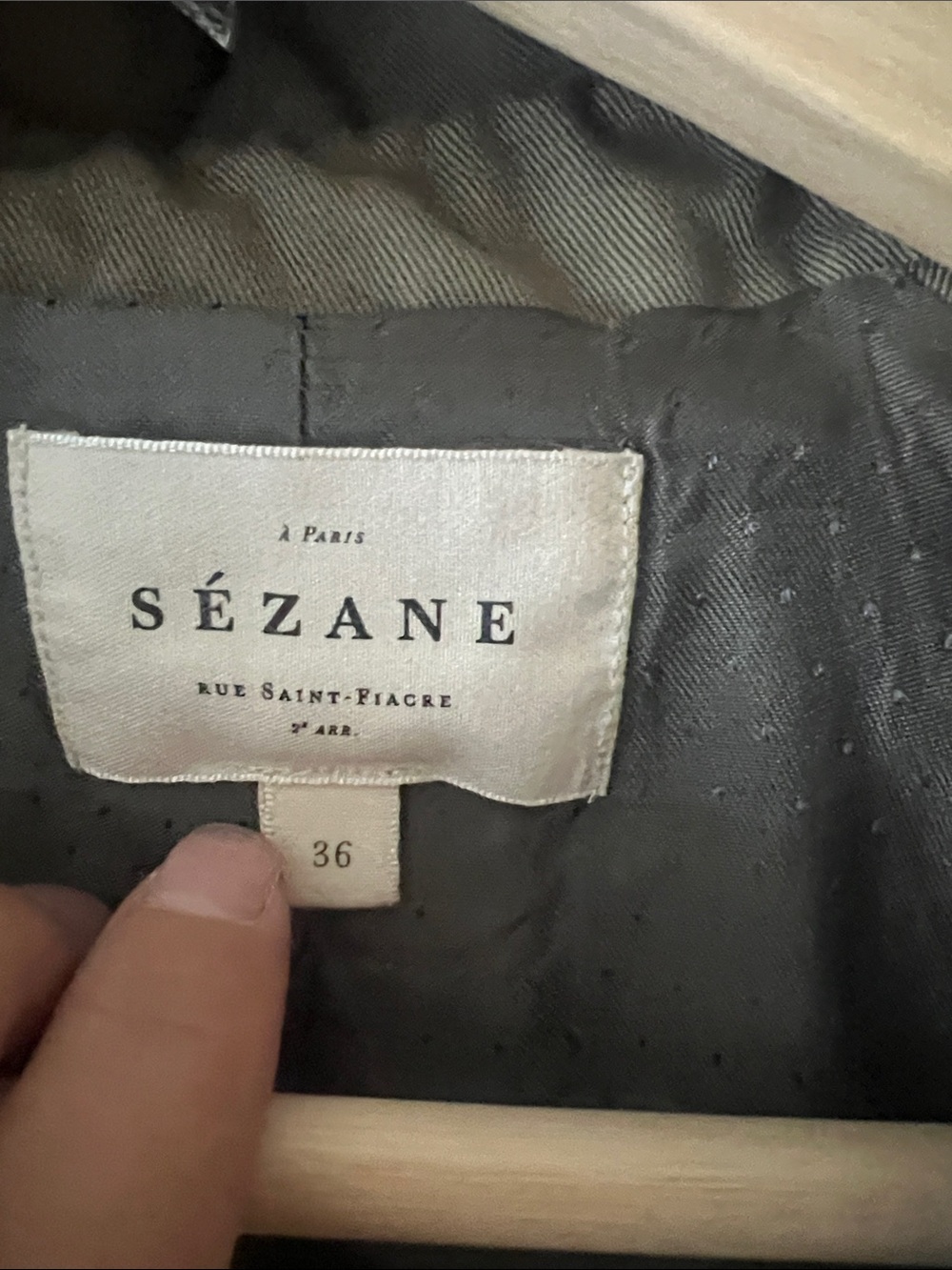 Sezane Scott Trench Coat - Picture 5 of 6